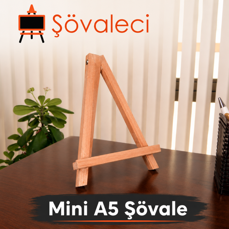 Mini A5 Şövalesi | Ahşap Mini Ressam Şövalesi