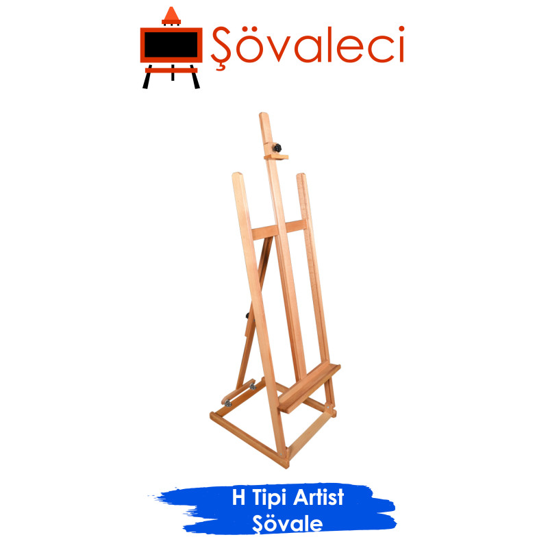 H Tipi Artist Şövalesi | Profesyonel Ahşap Şövale